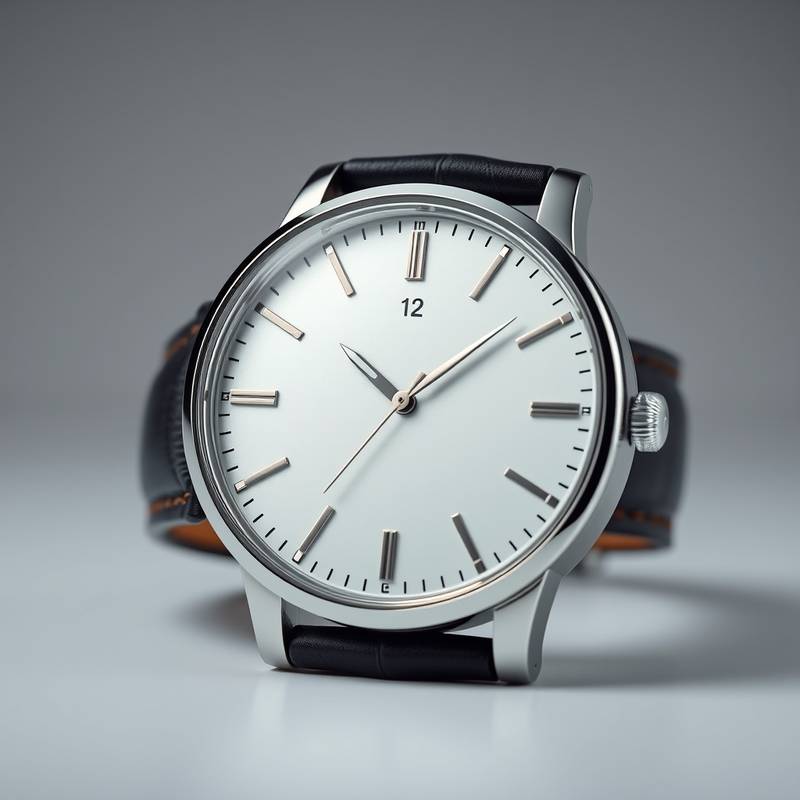 Fotografia de produto de um relógio elegante