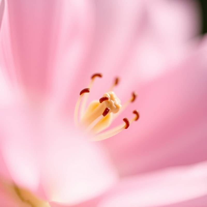 Fotografia macro de uma flor delicada