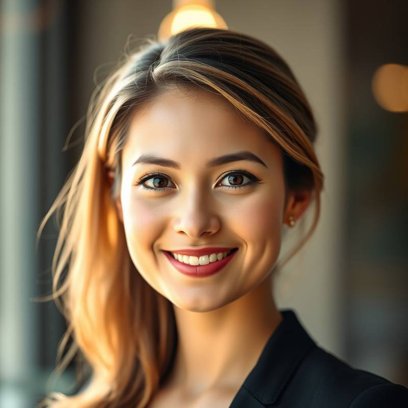 Retrato profissional de uma mulher sorrindo